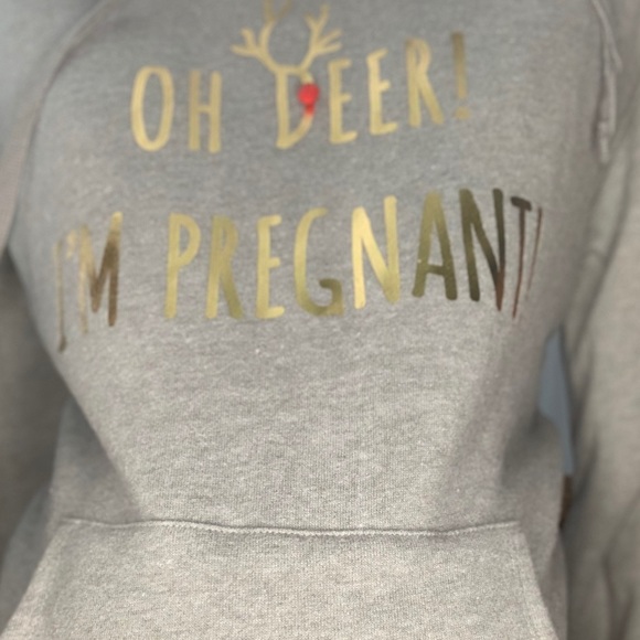 NWT Morherhood Maternity Christmas Hoodie - Picture 4 of 5